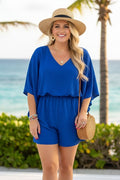 Dolman Sleeve Romper - Plus Size