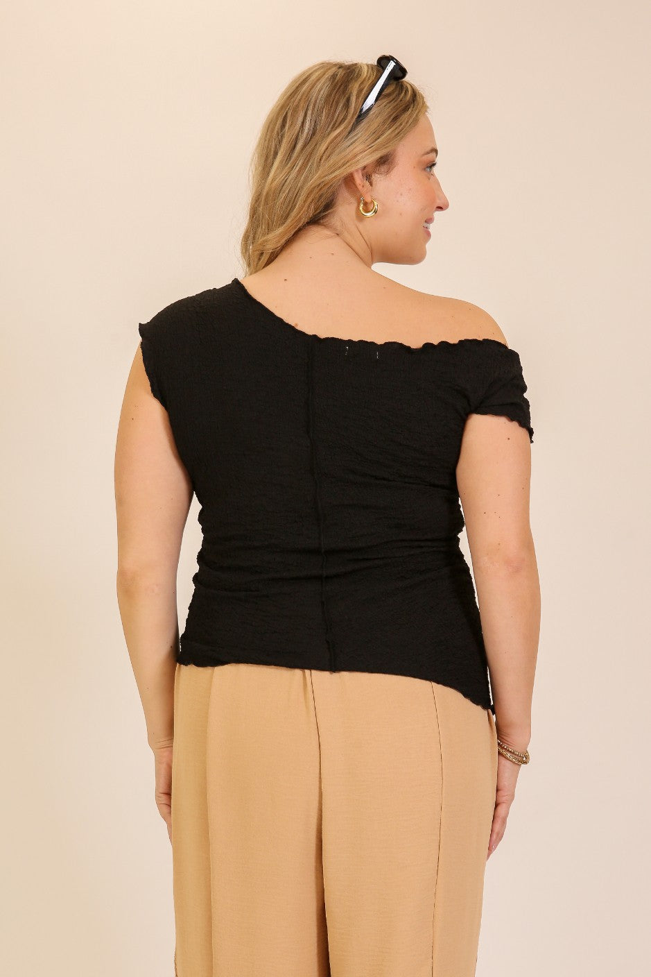 Smocked Off-shoulder Top - Plus Size