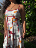 Vacation Spaghetti Strap Midi Dress