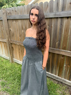 Smocked Tube Maxi