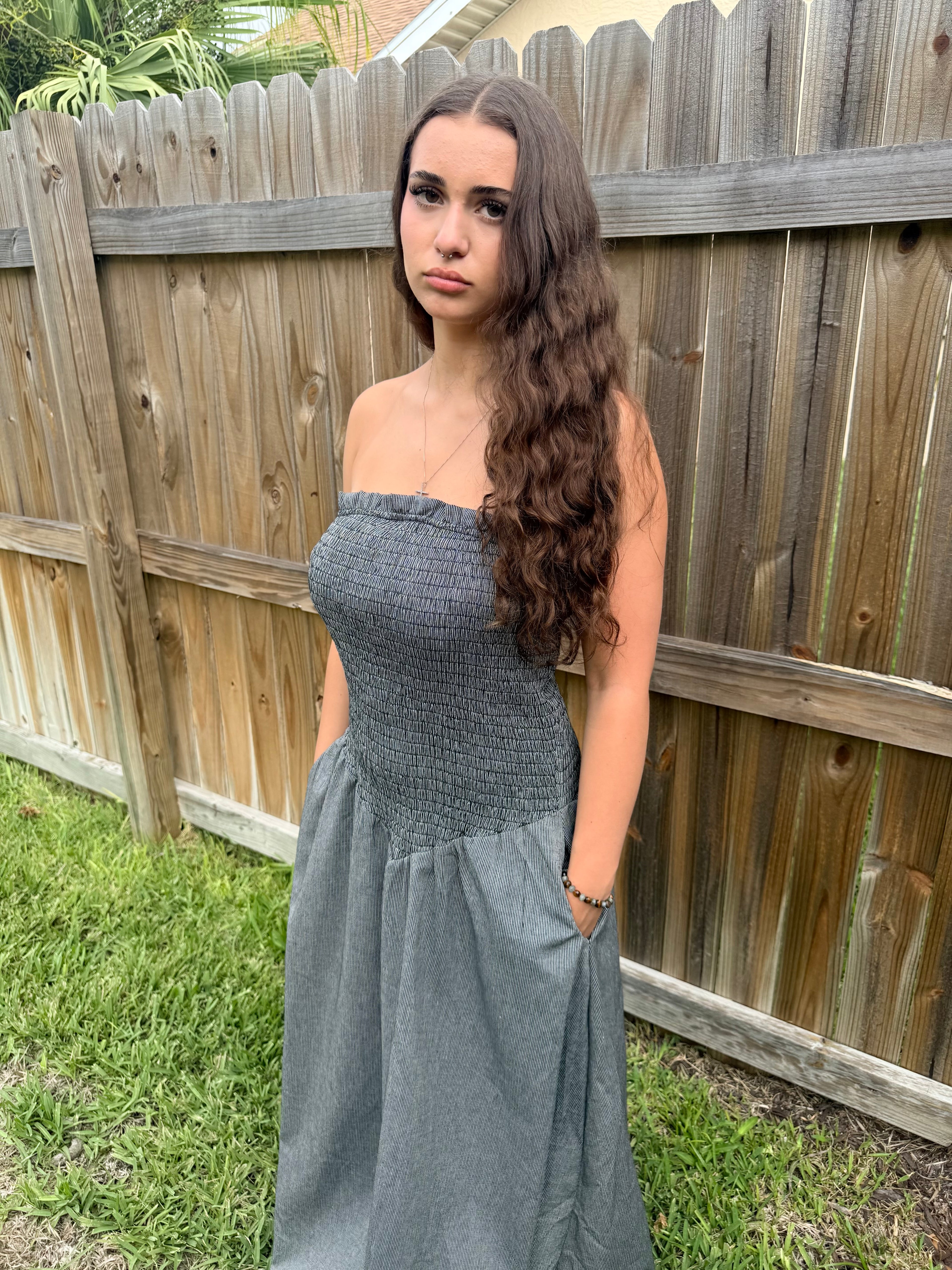 Smocked Tube Maxi
