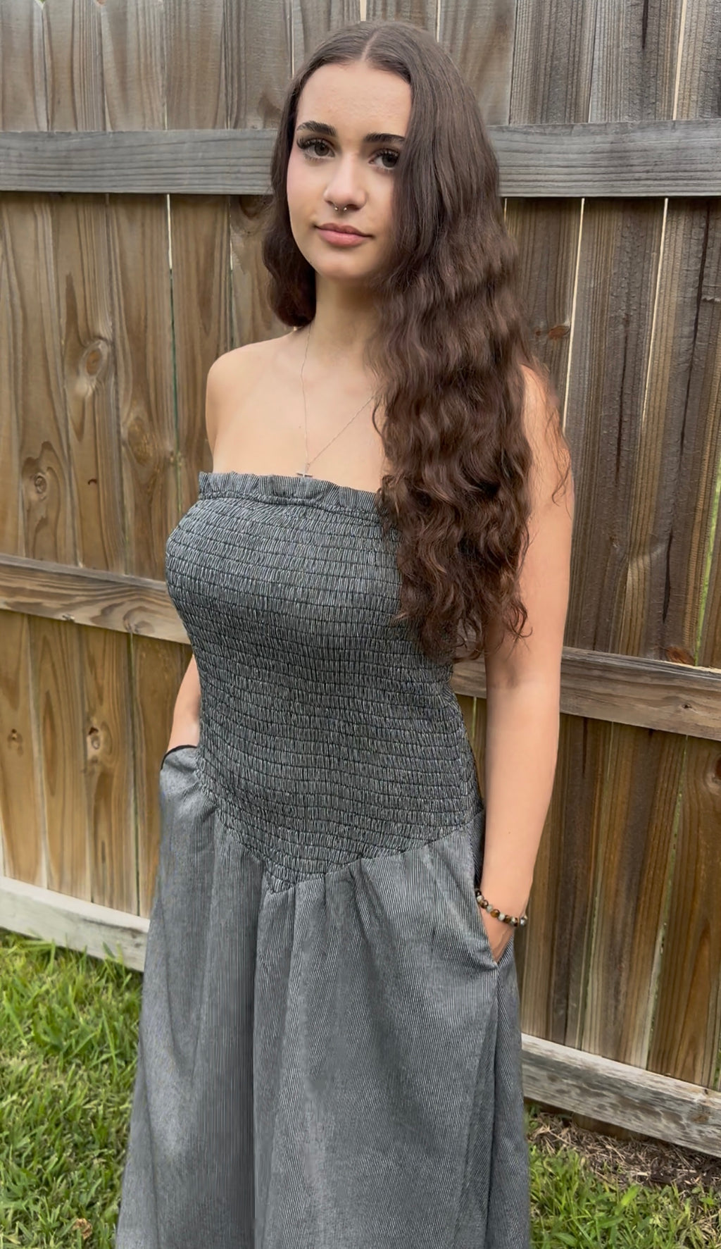 Smocked Tube Maxi